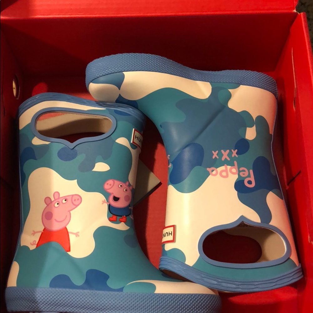 Hunter x Peppa pig muddy puddle boots